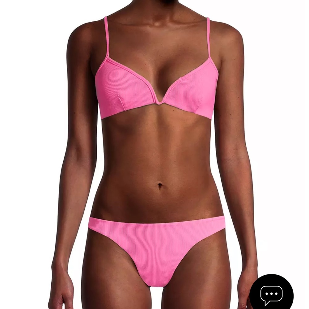 L*SPACE HELENA BIKINI IN BRIGHT PINK (NWT)